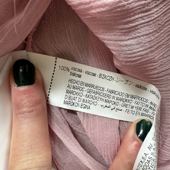 Zara Semi-Sheer Off the Shoulder Blouse - Picture 8 of 11